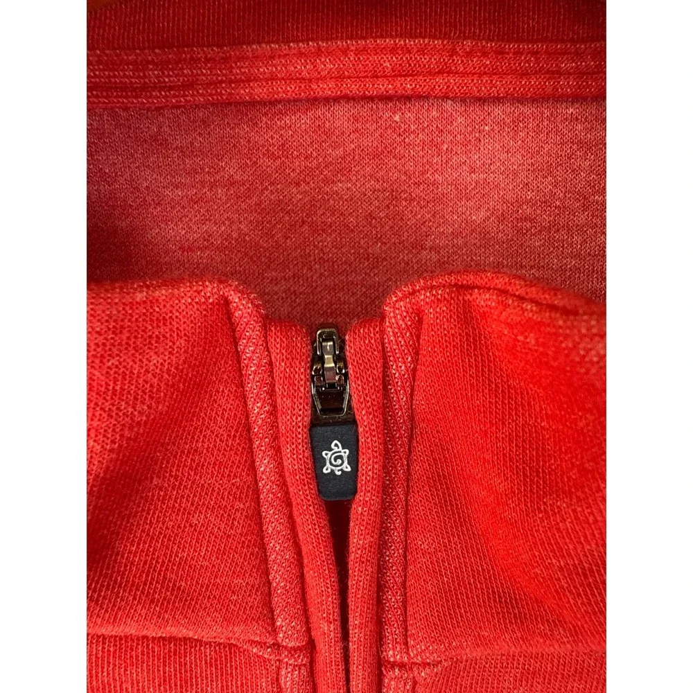 Turfleson Mens XL Red 1/4 Zip‎ Sleeveless Golf Vest Casual Layering Off The Yach